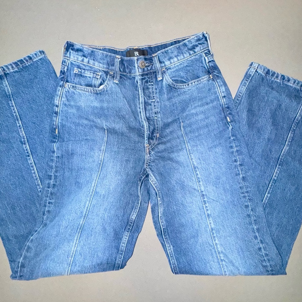 Banana Republic Pintuck Jeans Size 27 Medium Wash